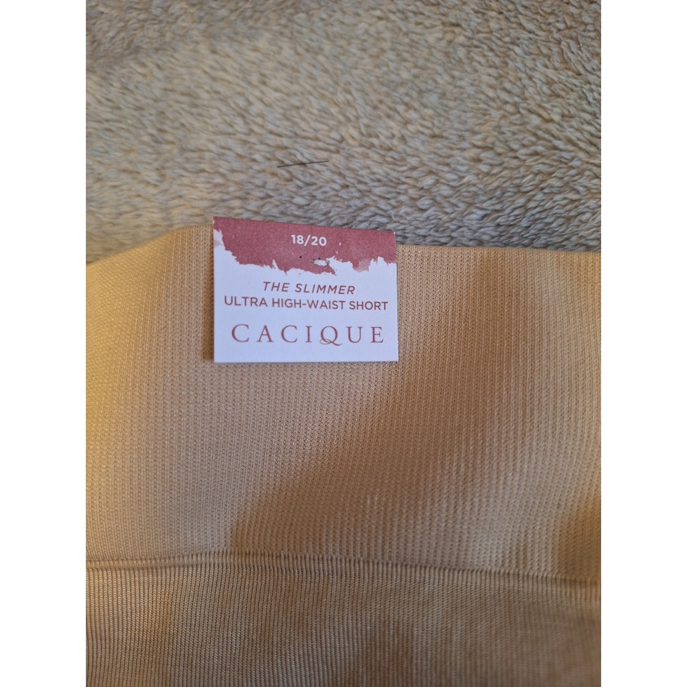 Cacique The Slimmer Ultra High-Waist Short Shapewear Nude Beige 18/20 NWT - Picture 2 of 6